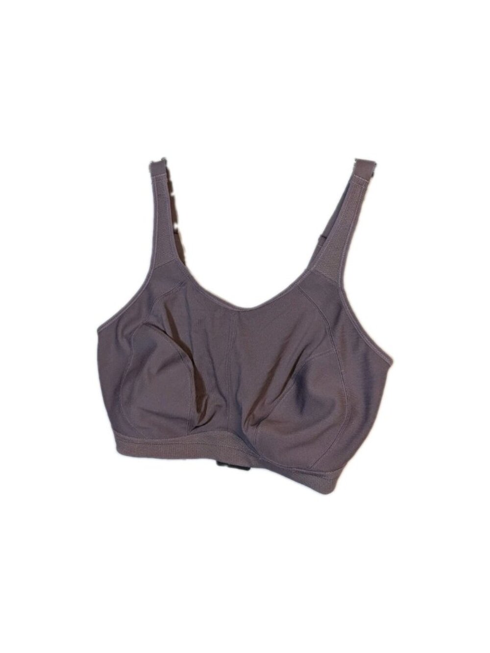 Syrokan Sports Bra Gray Wire-free ADJUSTABLE STRAP PADDED Back Fastening 40F
